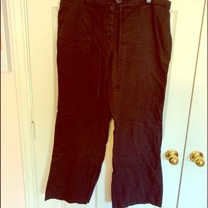 NEW YORK AND COMPANY drawstring linen pants.